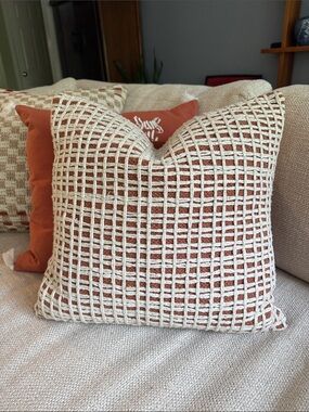 Threshold Solid Terracotta Accent Pillow